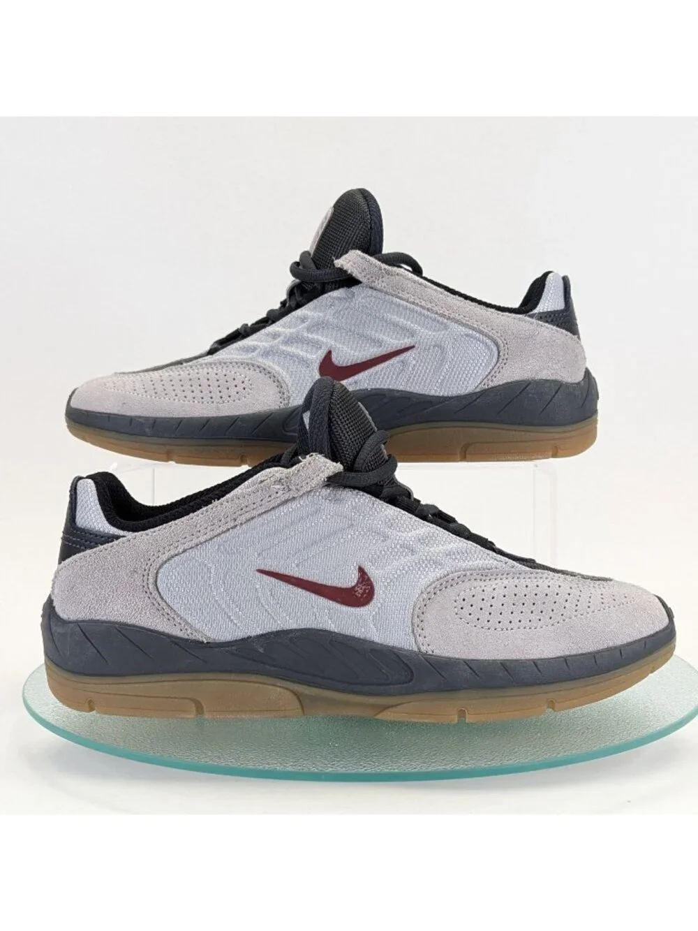Nike Vertebrae SB Shoes Light Smoke Grey Red FD4691-004 Men's Size 7 Sneakers